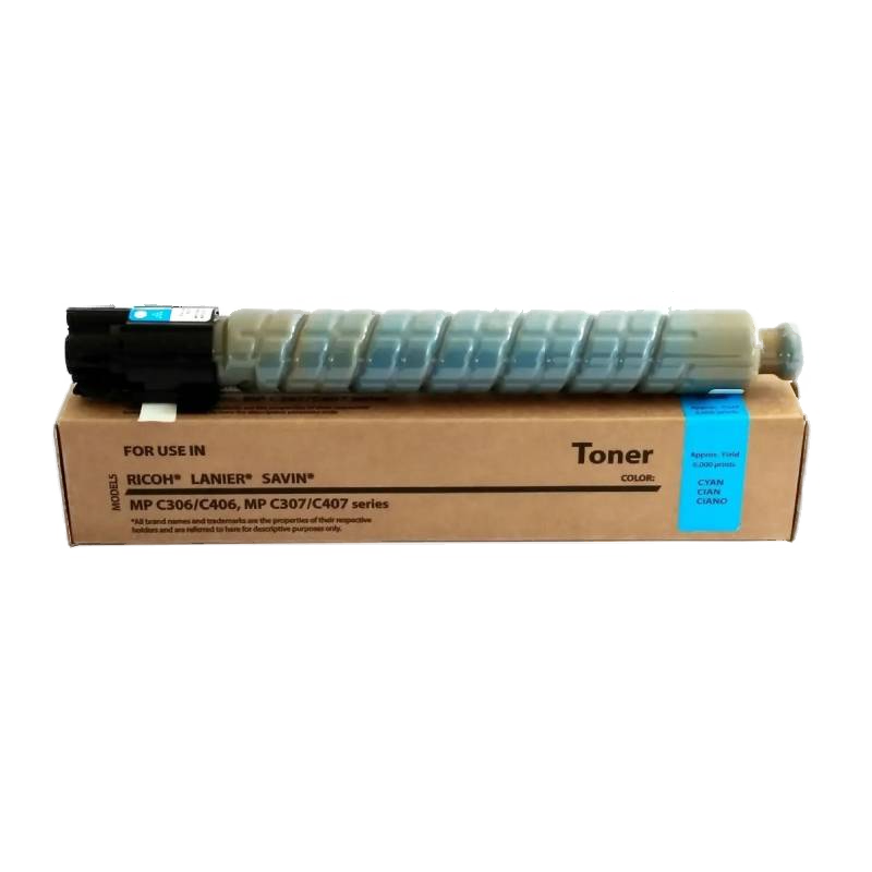 toner mp c406 / 306 / 307 | ricoh original cian toner mp c406 / 306 / 307 | ricoh original cian